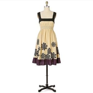 Anthro lithe pagoda petals cottage dress 6